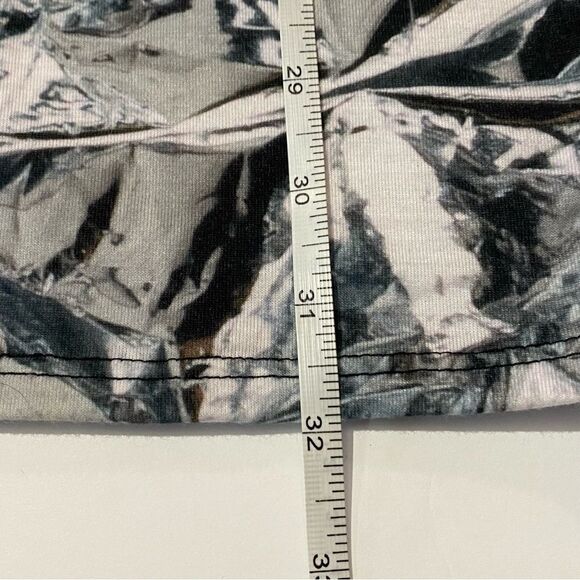 Topshop Zippered Midriff Black,White & Gray Cutout Mini Dress Women's Size 8 - Picture 8 of 15